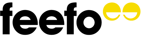 Modern black and yellow logo with stylized eyes – representing sharp vision in insurance comparison.